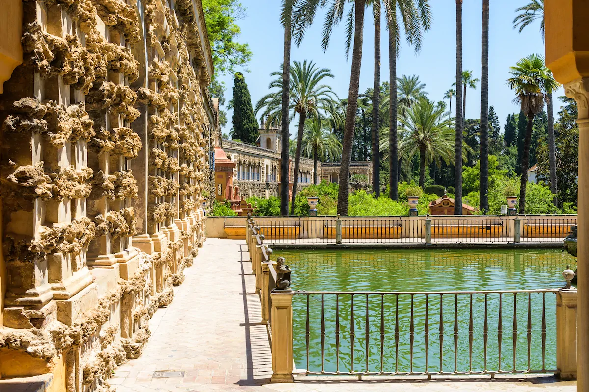 Foto van koninklijk paleis in Sevilla